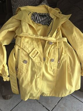 Steve Madden Yellow Trench Coat with Belt
